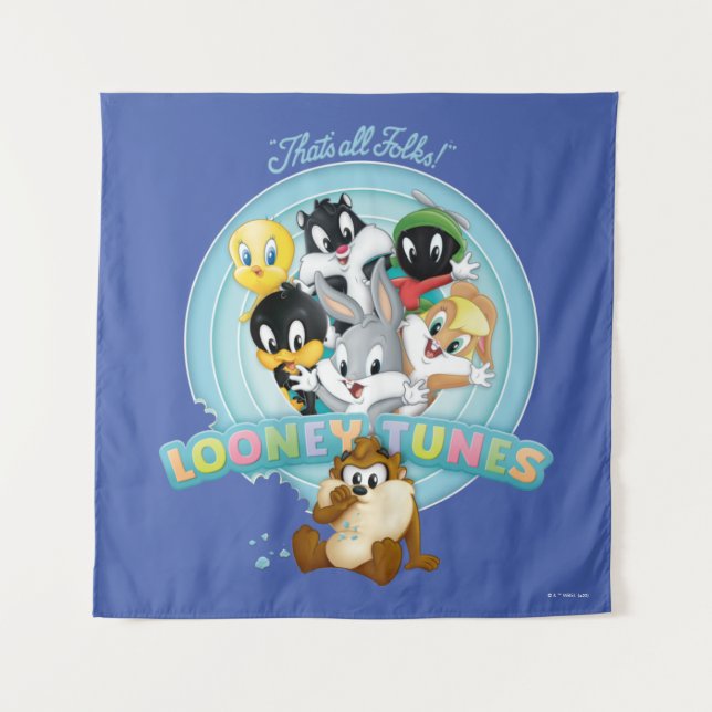 Baby LOONEY TUNES™ Logo | Das sind alle Leute Wandteppich (Vorderseite)