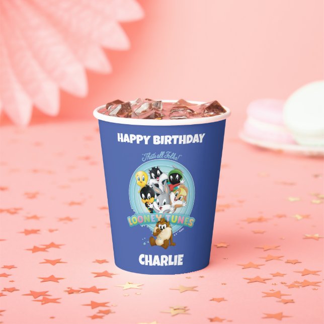 Baby LOONEY TUNES™ Logo | That's All Folks Pappbecher (Insitu)