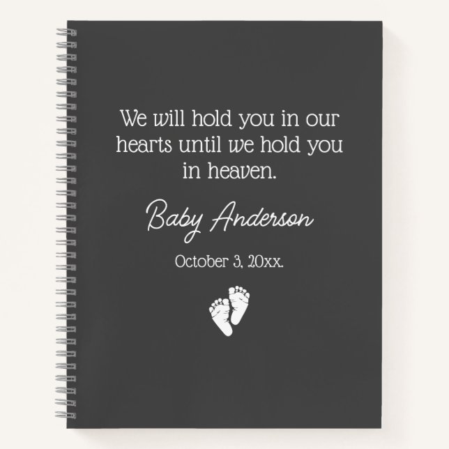 Baby Loss and Misriage Journal Notizbuch (Vorderseite)