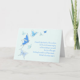 Baby Loss Infant Boy Blue Butterflies Son Sympathy