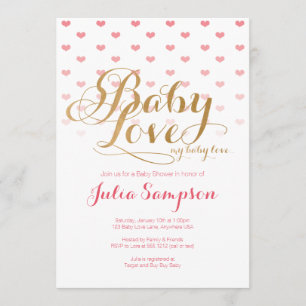 Baby Love Babyparty-Einladung Einladung