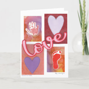Baby Love - Kinderkunst für CHOC Dankeskarte
