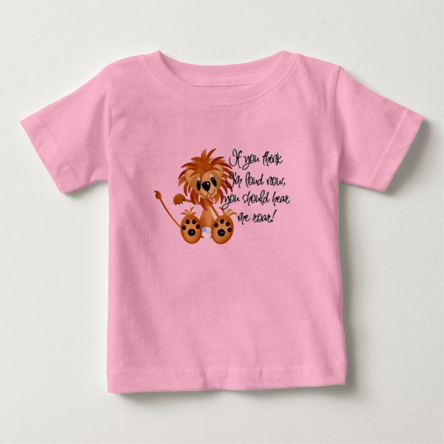 Baby-Löwe hören mich, T-Shirts und Geschenke zu (Vorderseite)