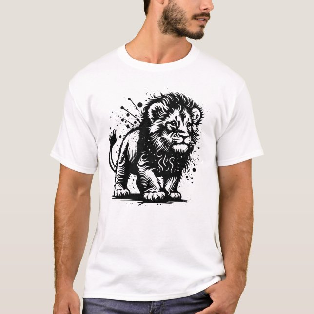 Baby-Löwe T-Shirt (Vorderseite)