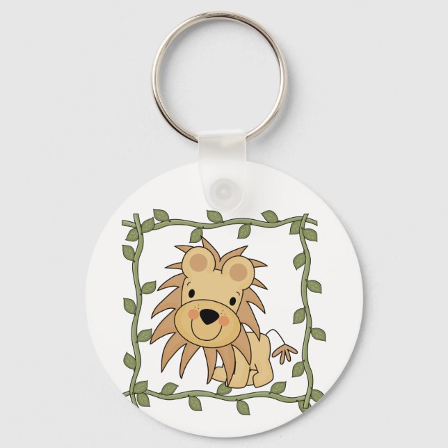 Baby-Löwe-T-Shirts und Geschenke Schlüsselanhänger (Vorderseite)