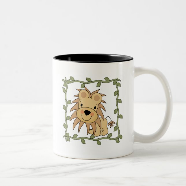 Baby-Löwe-T - Shirts und Geschenke Zweifarbige Tasse (Rechts)