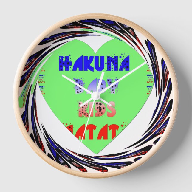 Baby Luminous Hearts Hakuna Matata Baby Kinderdesi Uhr (Vorderseite)