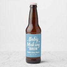 Baby Maaking Brew Funny Dusche Danke Blue