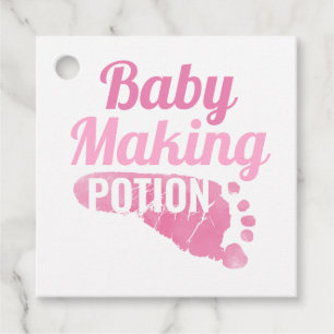Baby Maaking Potion Pink Footprint Dusche Vielen D Geschenkanhänger