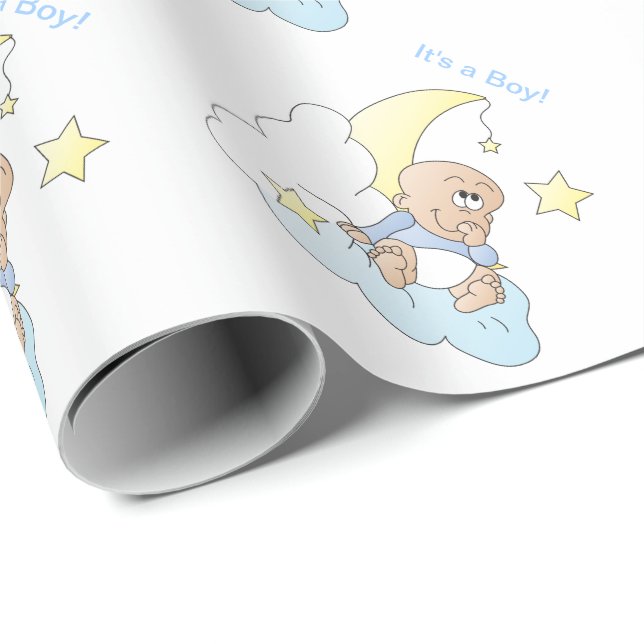 Baby machen einen Wunsch Geschenkpapier (Rolleneckpunkt)