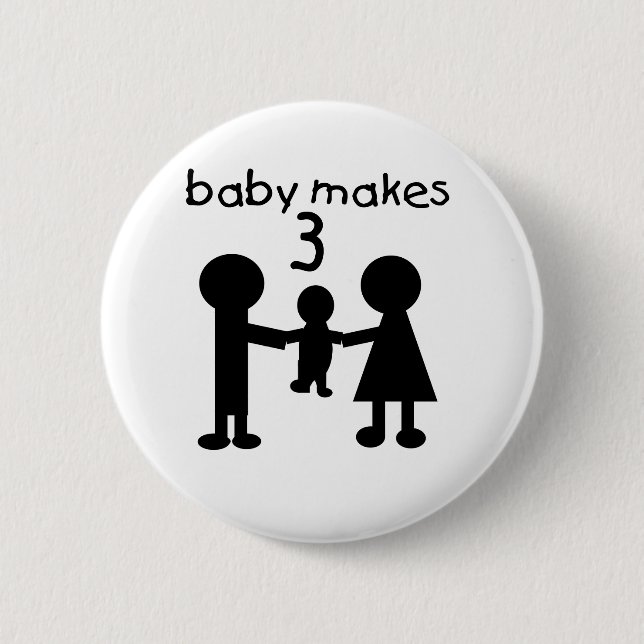 Baby macht 3 button (Vorderseite)