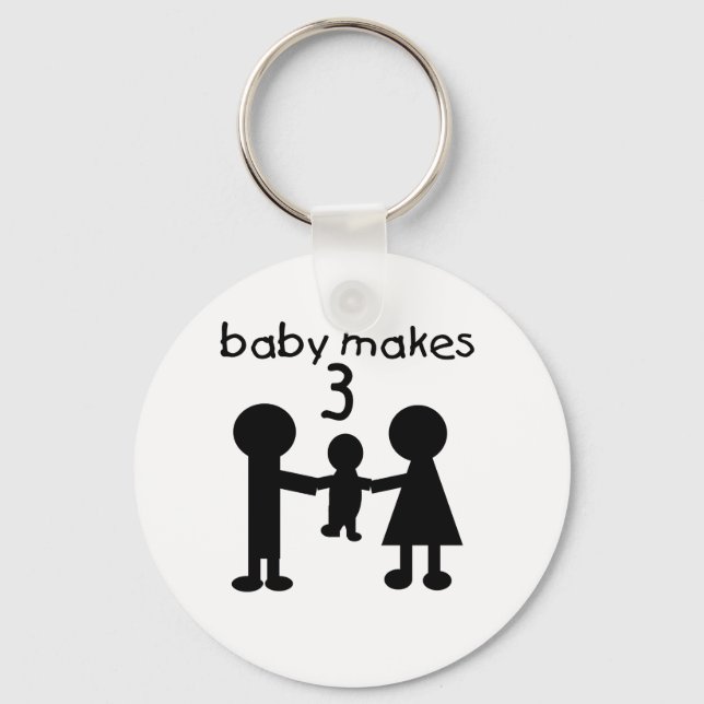 Baby macht 3 schlüsselanhänger (Vorderseite)