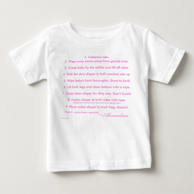 Baby macht's und Don'ts! Baby T-shirt (Vorderseite)