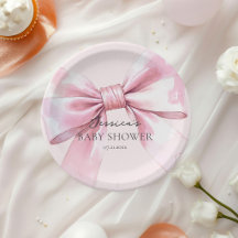Baby-Mädchen-Aufkleber mit rosa Schleife