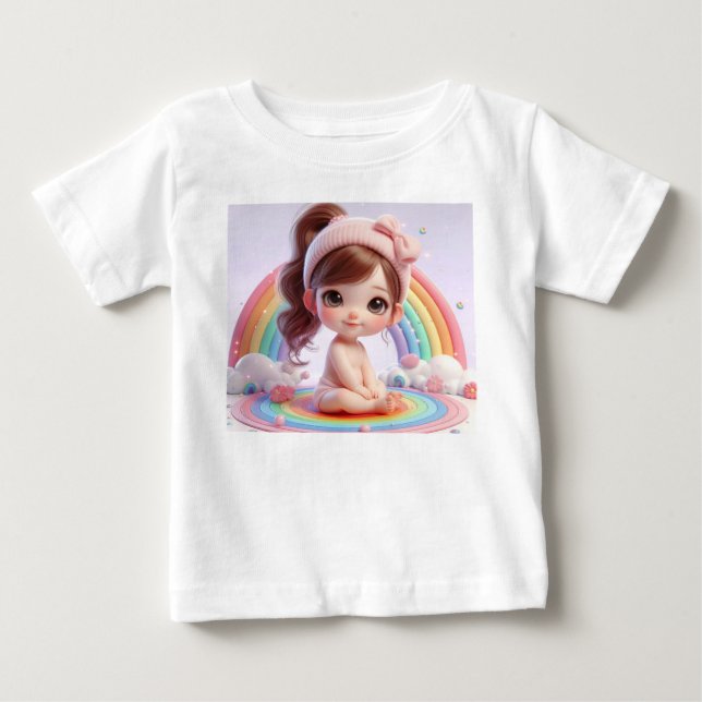 Baby Mädchen Baby T-shirt (Vorderseite)