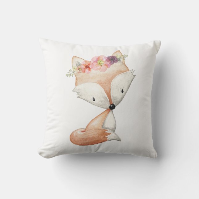 Baby-Mädchen Boho Kissen (Vorderseite)