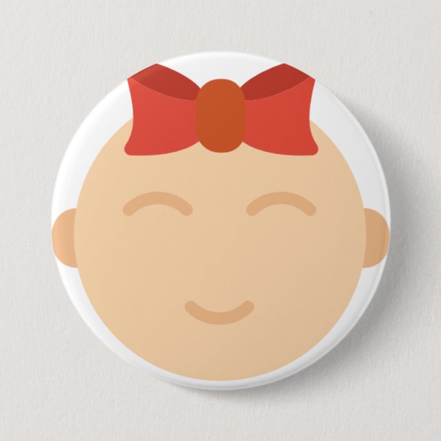 baby mädchen button (Vorderseite)