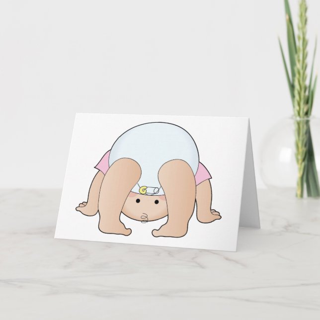 Baby Mädchen Karte (Vorderseite)