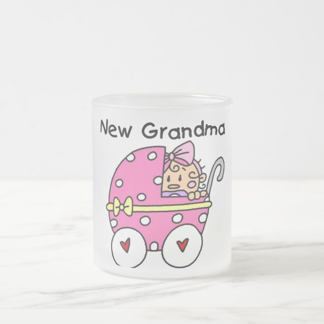 Baby-Mädchen-neue Großmutter-T - Shirts und Mattglastasse (Mittel)