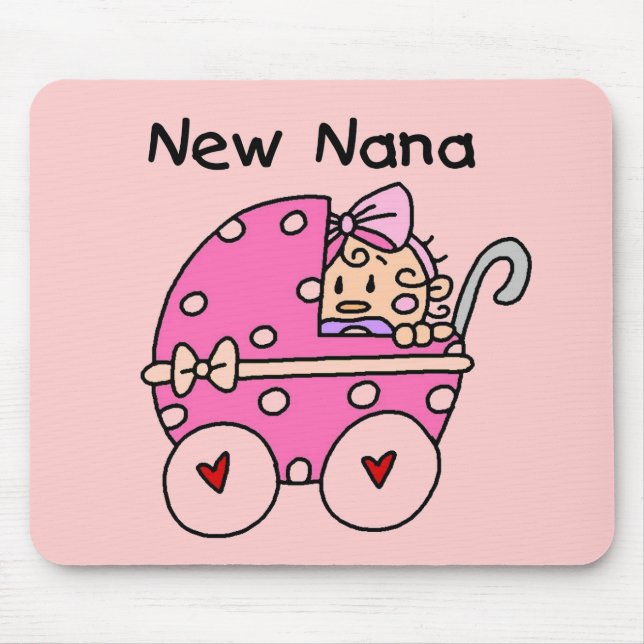 Baby-Mädchen-neue Nana-T - Shirts und -geschenke Mousepad (Vorne)