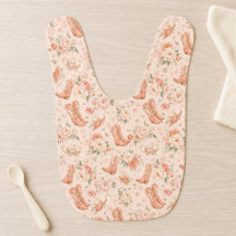 Baby Mädchen Pfirsich Western Coquette Shabby Chic