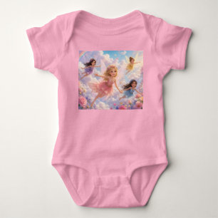 Baby Mädchen Regenbogen Lächeln Shirt