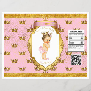 Baby Mädchen Rosa Gold Chip-Tüten Hüllen Flyer