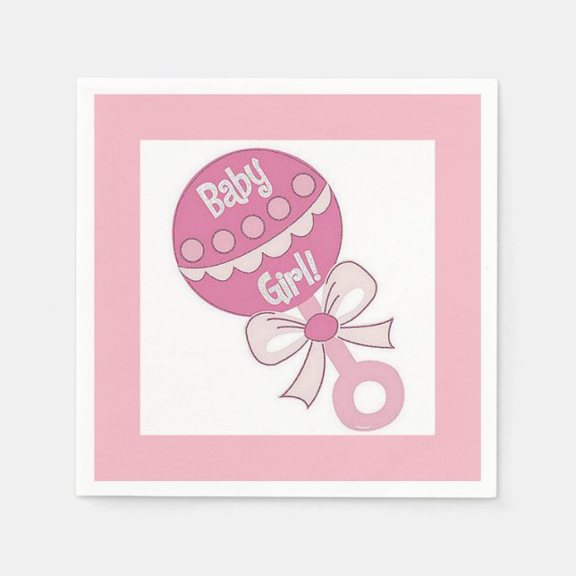 Baby Mädchen Serviette (Vorderseite)