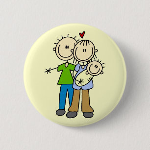 Baby Makes Three T-Shirts und Geschenke Button