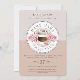 Baby Mama Social Club - Babydusche Einladung