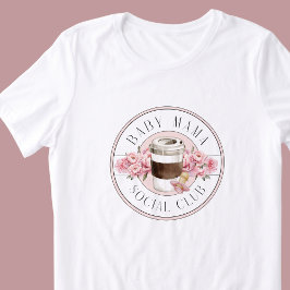 Baby Mama Social Club Pink Tri-Blend Shirt