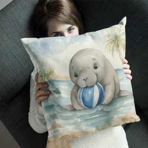 Baby Manatee Boys Kissen