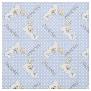 Baby, Mann & Blau Polka Dot Kinderzimmer Stoff