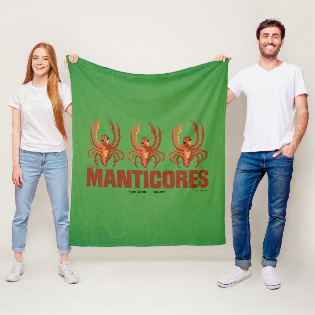 Baby Manticores Vintag Graphic Fleecedecke (Beispiel)