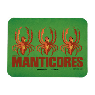 Baby Manticores Vintag Graphic Magnet