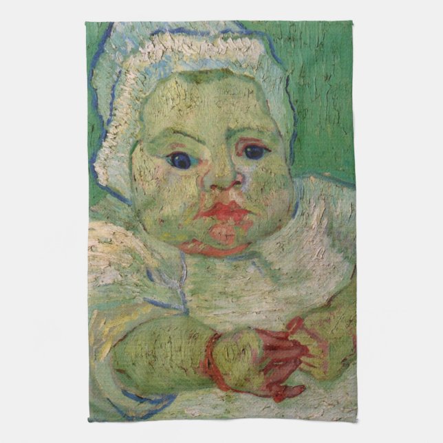 Baby Marcelle Roulin von Vincent van Gogh Geschirrtuch (Vertikal)