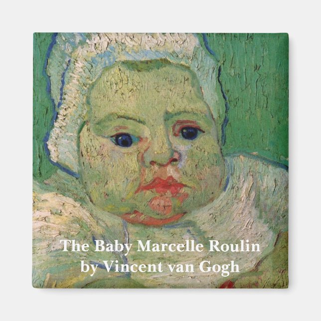 Baby Marcelle Roulin von Vincent van Gogh Magnet (Vorne)