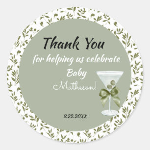 Baby Martini 'tini-one'  Runder Aufkleber