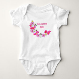 Baby Meerkat und Blume, Baby Bodysuit Strampler