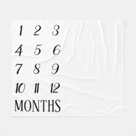 Baby-Meilenstein-Decke Fleecedecke