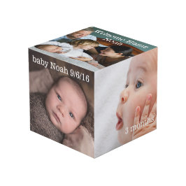 Baby-Meilenstein-Foto-Würfel Würfel