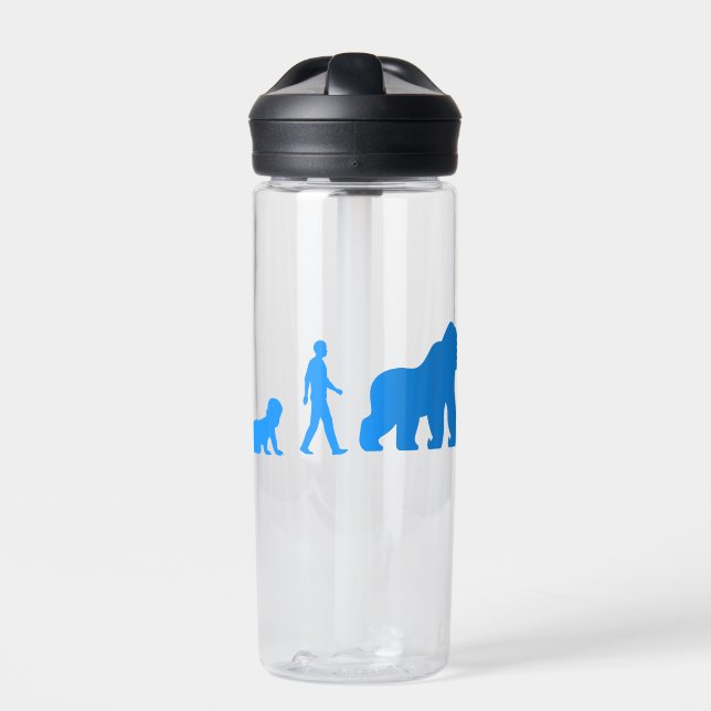 Baby, Mensch zu Gorilla Trinkflasche (Vorderseite)