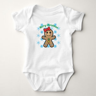 Baby Merry Christmas - Lebkuchenmädchen Strampler