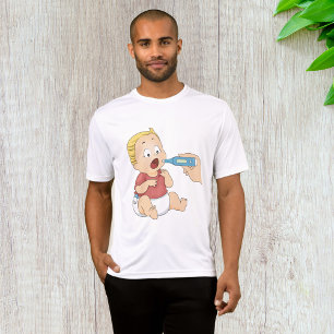 Baby mit einem Wärmeschüpfer aktiv T-Shirt
