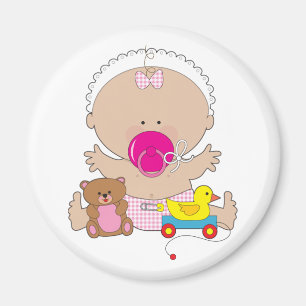 Baby mit Schnuller Magnet