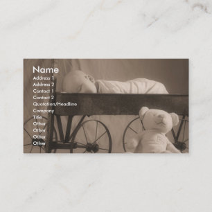 Baby-Mitteilung oder Geschäft Visitenkarte