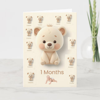 Baby Monatliche Meilenstein-Karten Karte