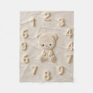Baby-Monatstuch für Meilensteine Fleecedecke