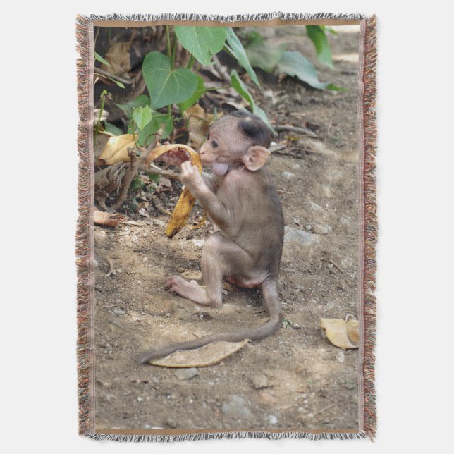 Baby Monkey Decke (Vorderseite Vertikal)