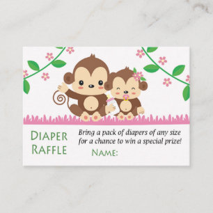 Baby Monkey Diaper Raffles Tickets